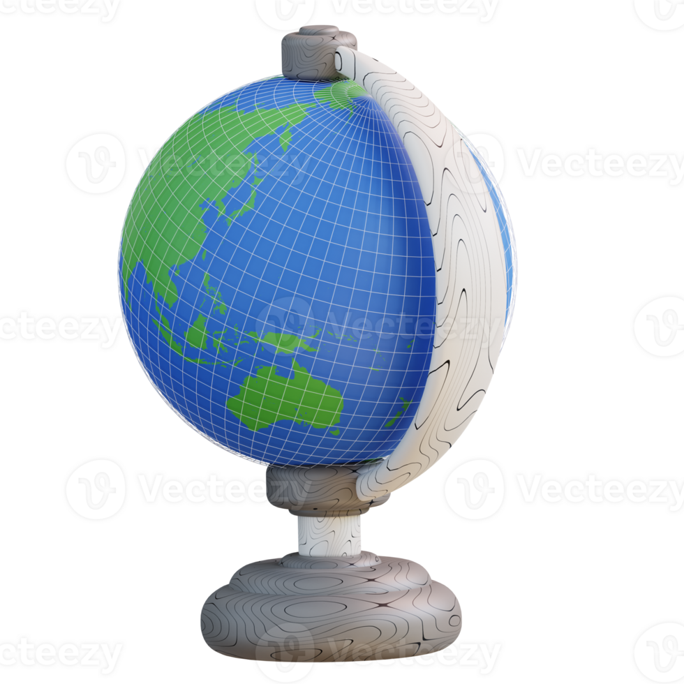 3D-Darstellung Globus png