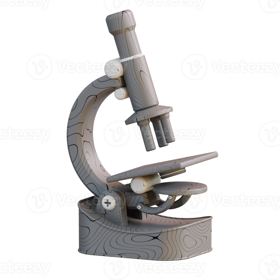 3d illustration of microscope png