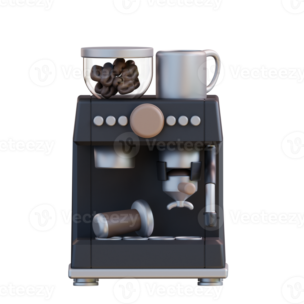 3d illustratie espresso machine png