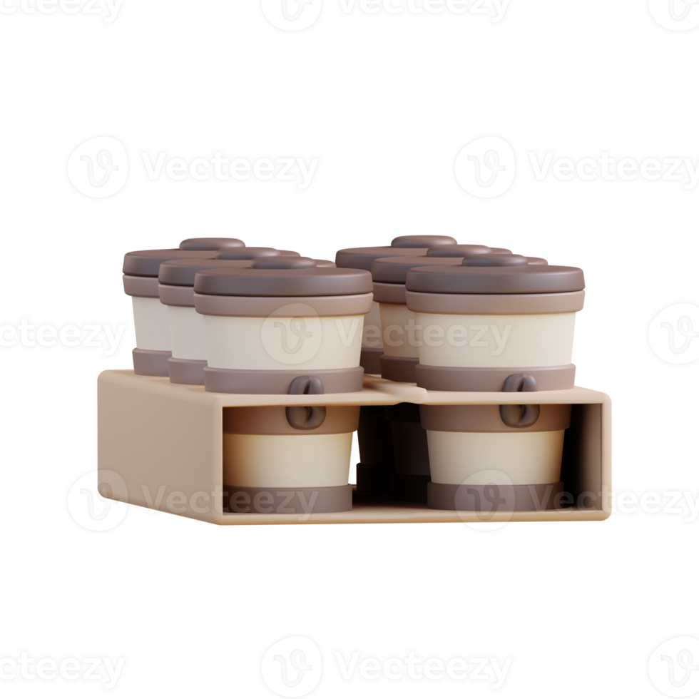 3d illustration coffee cup to go png