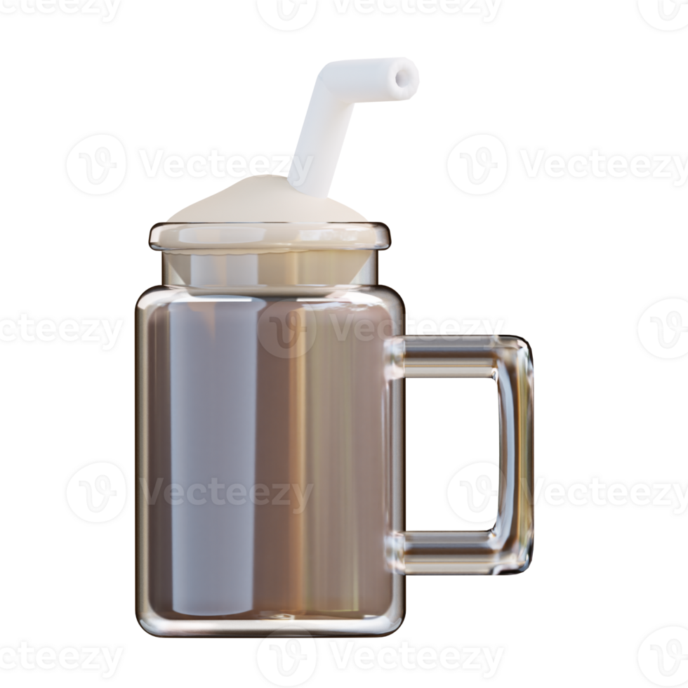 3d illustration frozen frappe png
