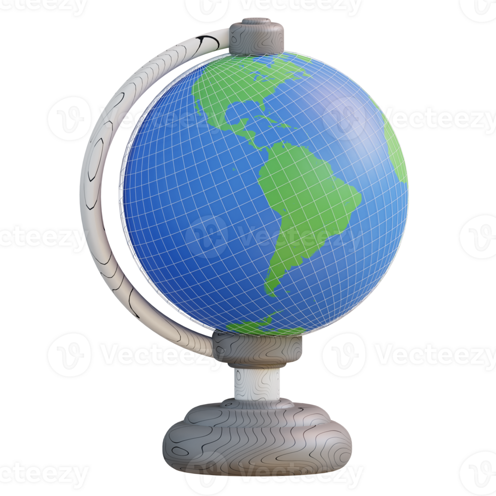3d illustration globe png