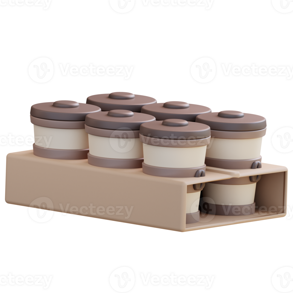 3d illustration coffee cup to go png