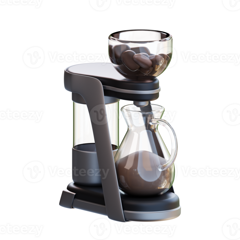 3d illustration coffee maker png