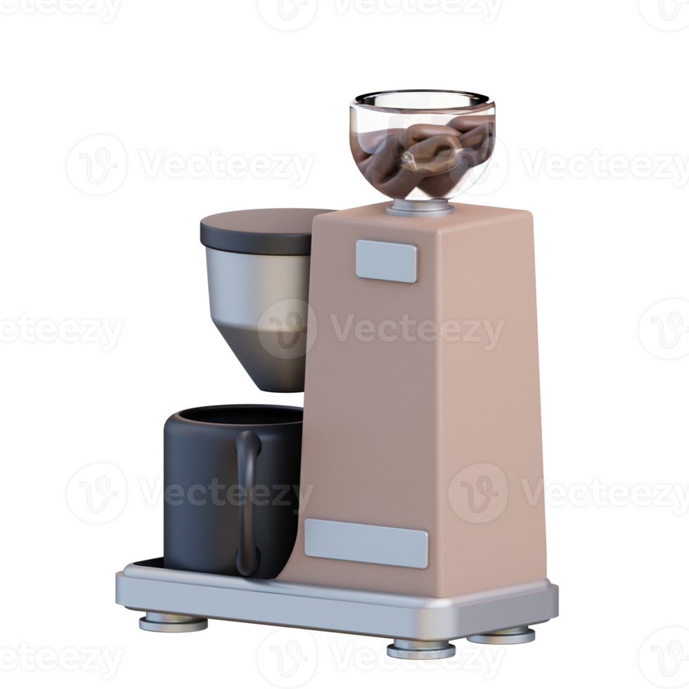 3d illustratie koffie maker png