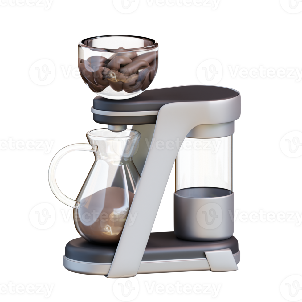 3d illustration coffee maker png