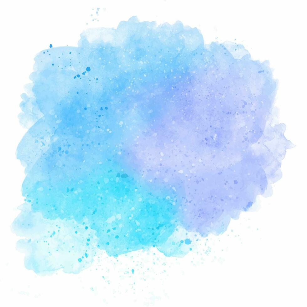 Watercolor hand painted splatter design vector