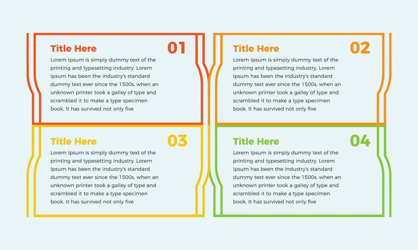 Vector colorful business 4 steps infographic elements design. Modern simple infographic design template. business infographic design