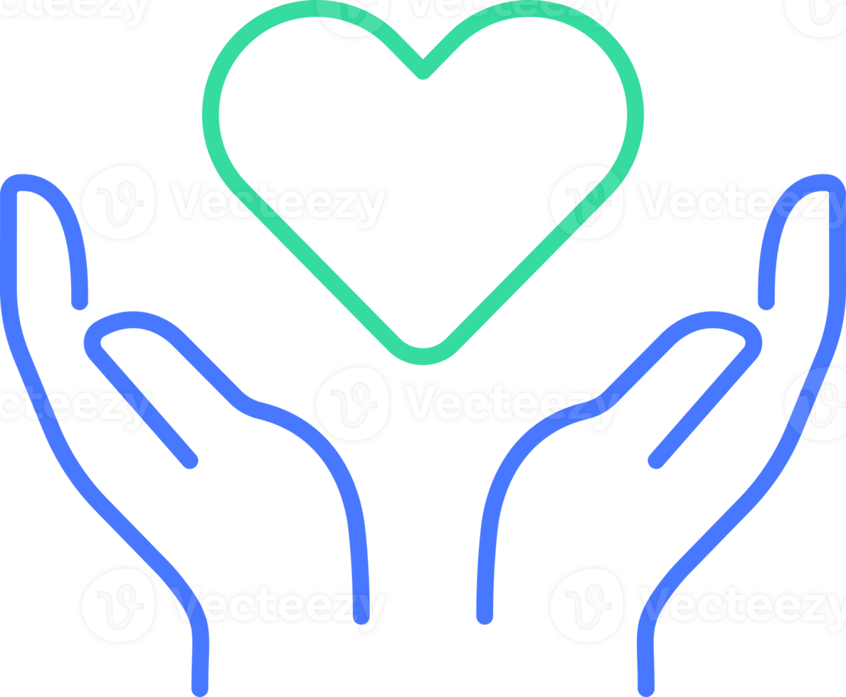 Heart Support line icon png