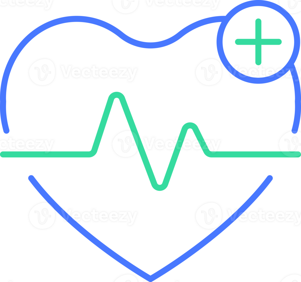 ekg und EKG Linie Symbol png