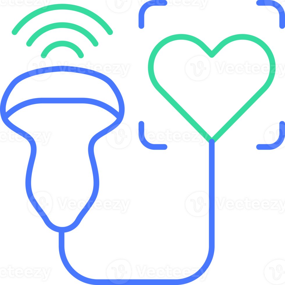 echocardiogram lijn icoon png