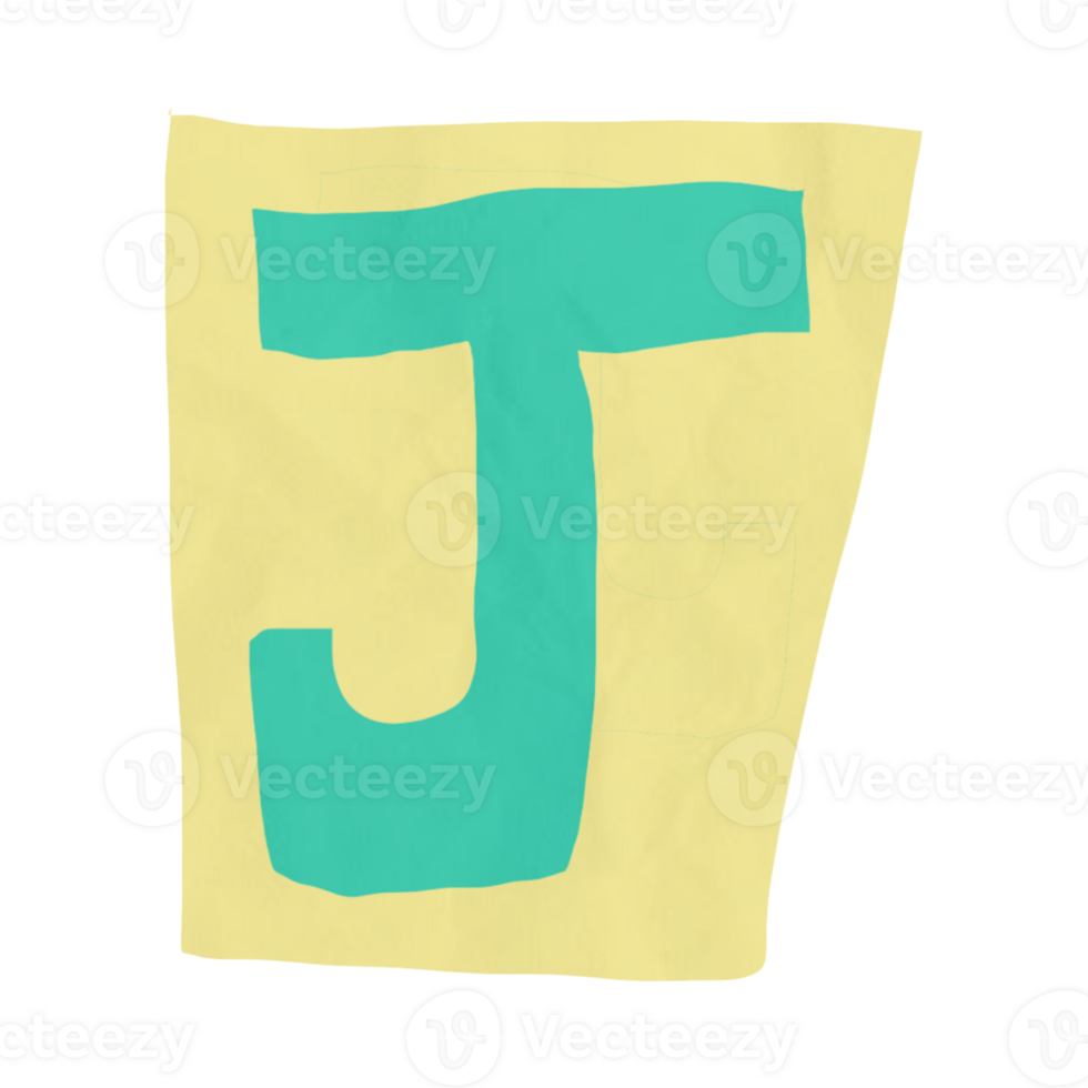 English Alphabet Cutout Retro Pastel style png