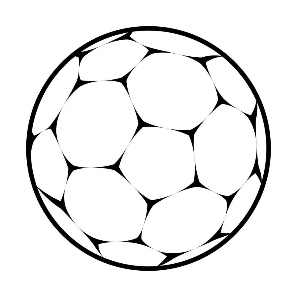 Soccer ball icon. football simple black style Vector