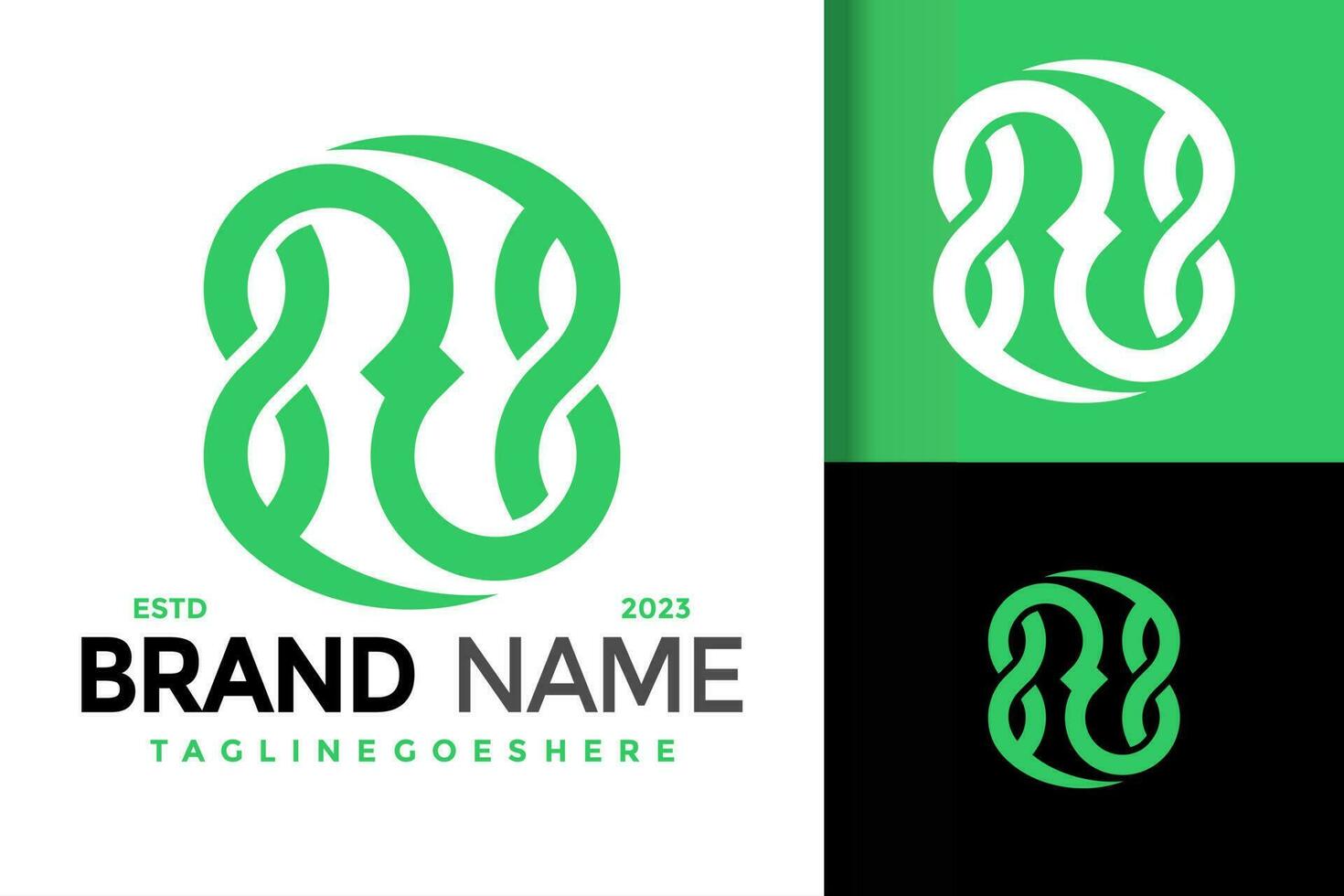 Letter N Leaf Logo vector icon illustration