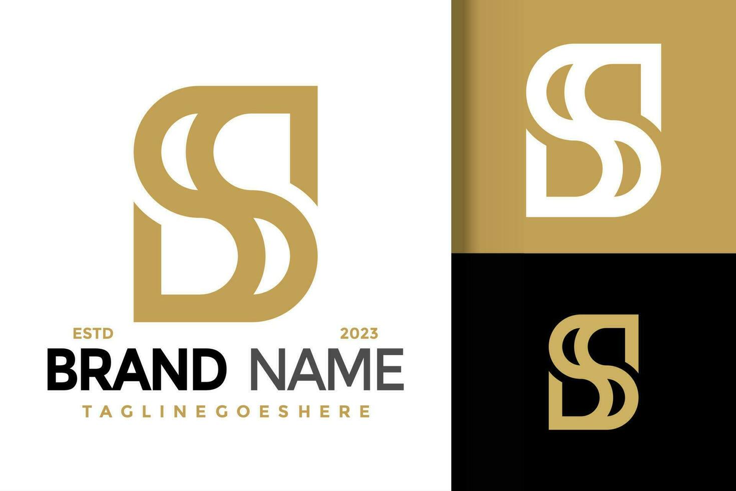 Letter SS Elegant Logo vector icon illustration