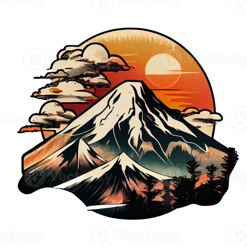 mountain fuji . png
