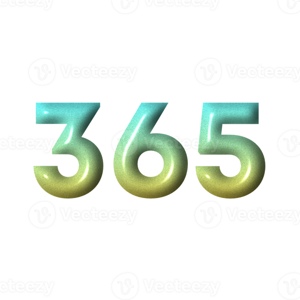 3D number yellow tosca gradient color png