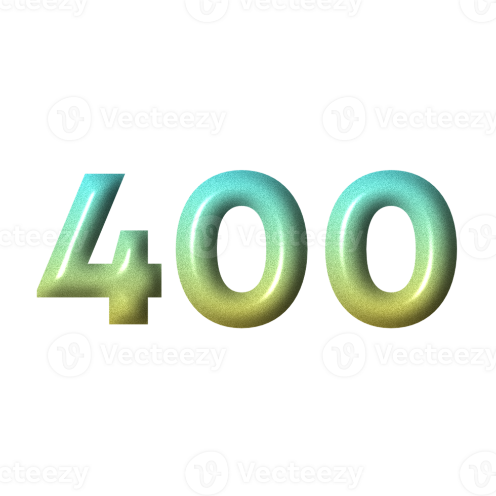 3D number yellow tosca gradient color png