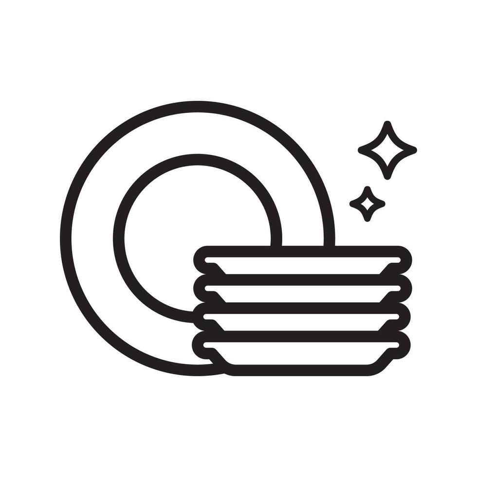 Dishwasher icon vector. Dishwasher sign. Cleaning symbol. vector