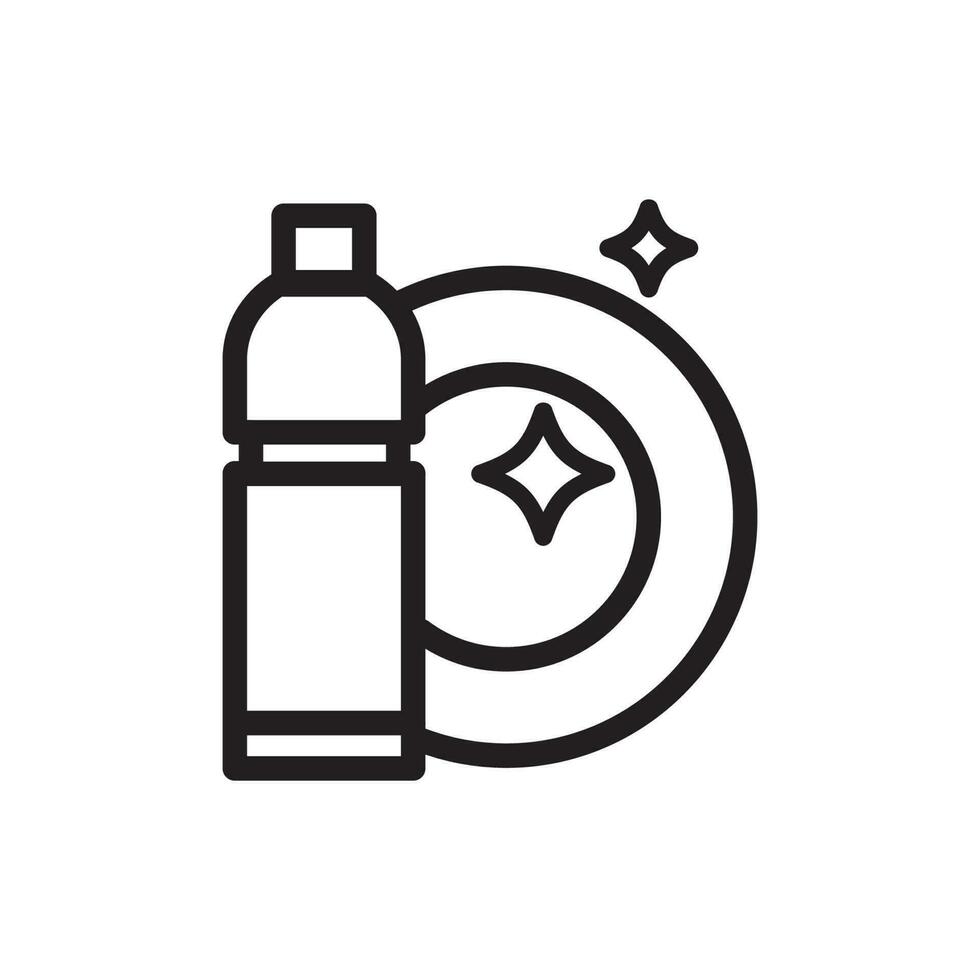 Dishwasher icon vector. Dishwasher sign. Cleaning symbol. vector