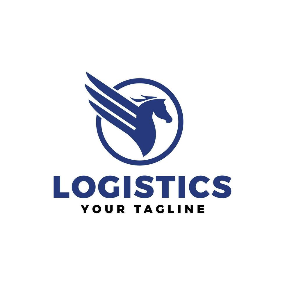 logística logo vector diseño ilustración