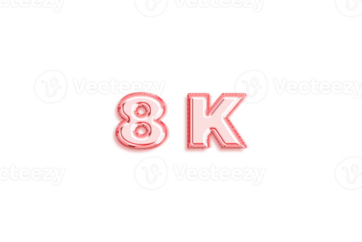 8 k subscribers celebration greeting Number with rose gold design png