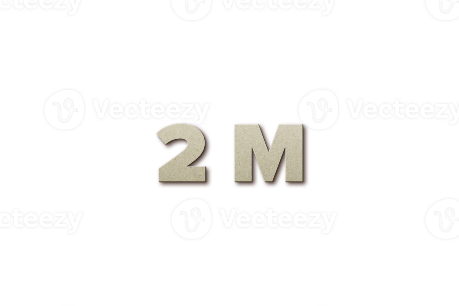 2 million subscribers celebration greeting Number with card board 2 design png