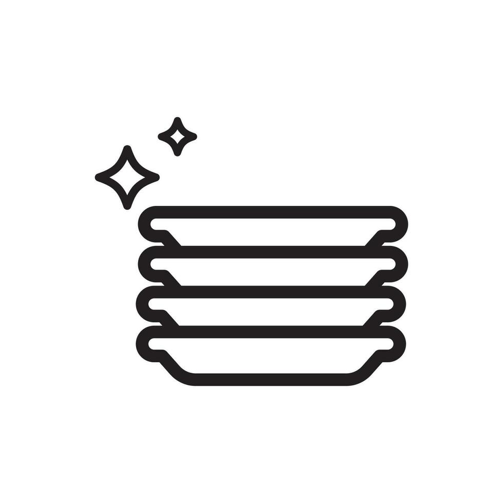 Dishwasher icon vector. Dishwasher sign. Cleaning symbol. vector