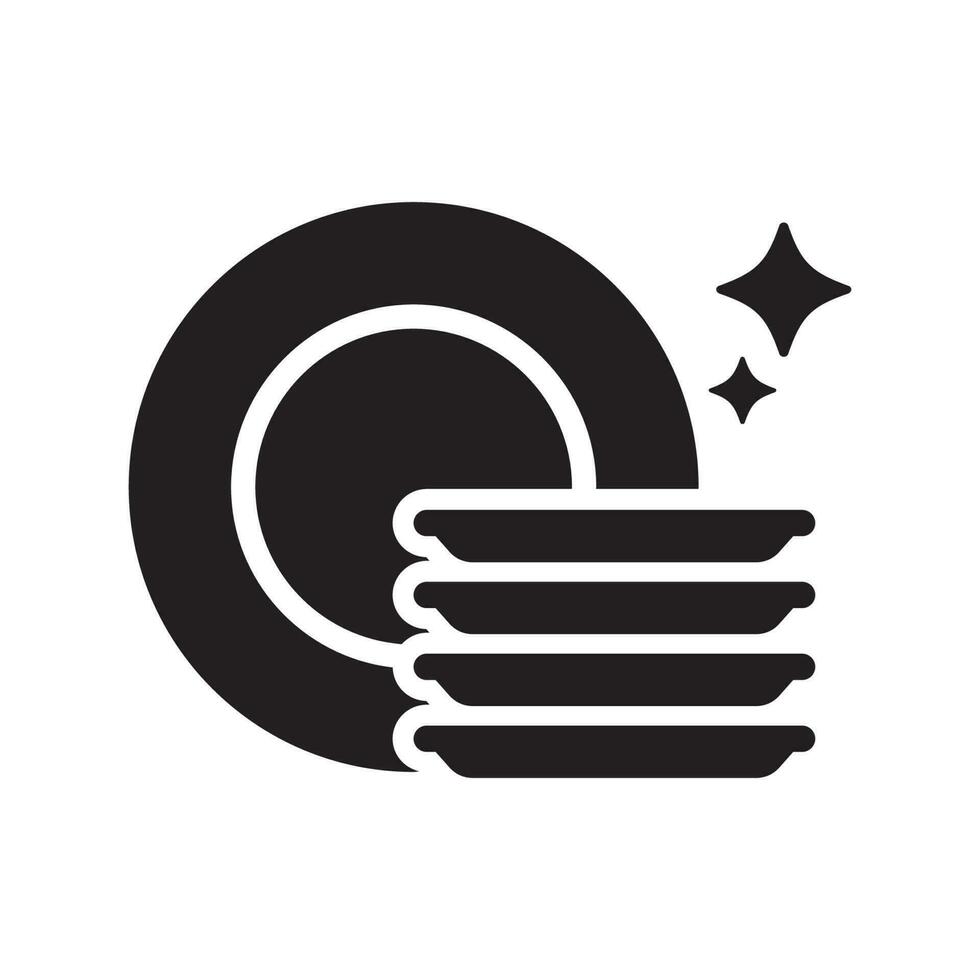 Dishwasher icon vector. Dishwasher sign. Cleaning symbol. vector