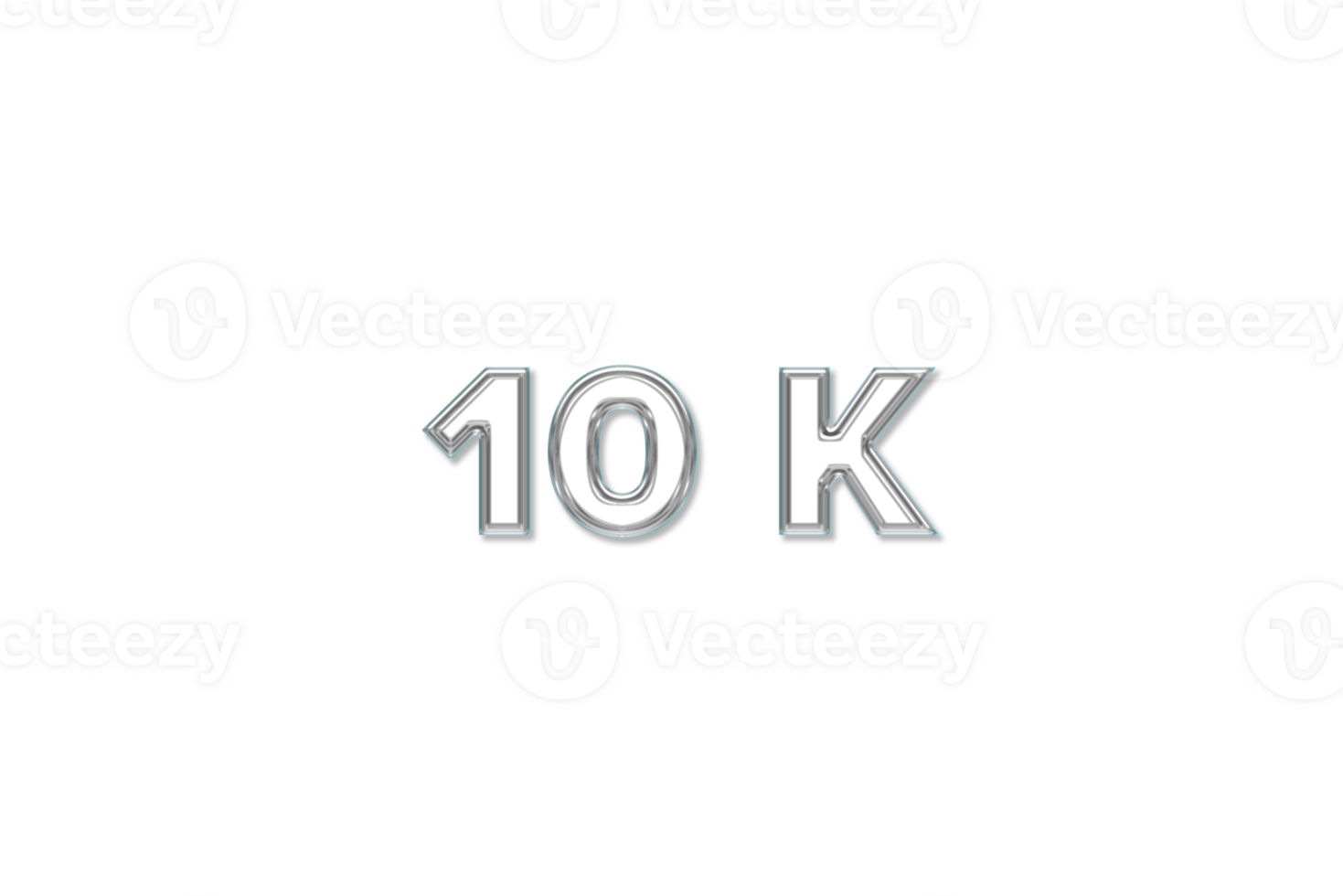 10 k subscribers celebration greeting Number with red embossed design png