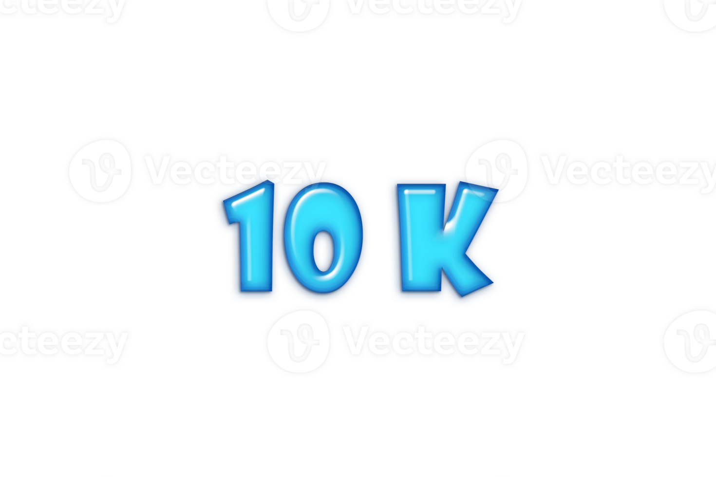 10 k subscribers celebration greeting Number with red embossed design png