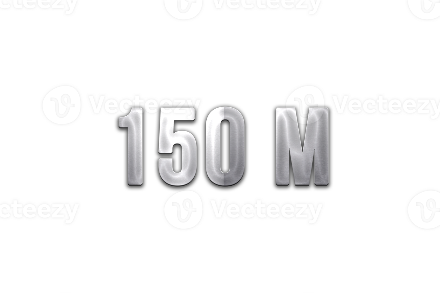150 Million Subscribers Celebration Greeting Number With Steel Design 150-million-subscribers-celebration-greeting-number-with-steel-design