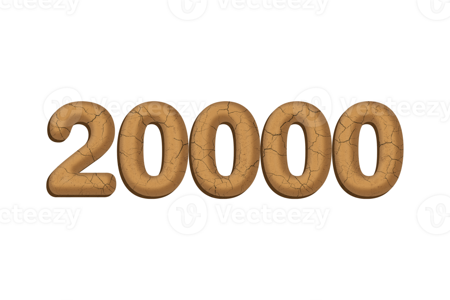 20000 subscribers celebration greeting Number with mud design png