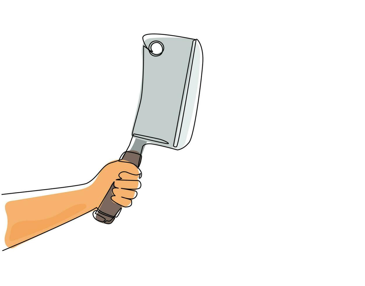 How To Draw A Butcher Knife