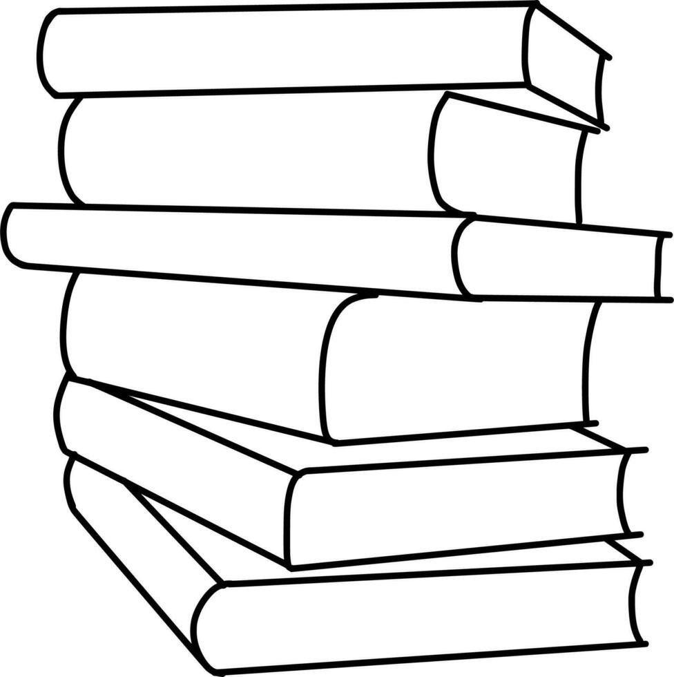 Stacks of books vector