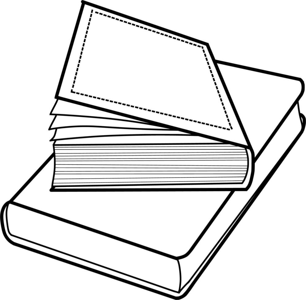 Stacks of books vector