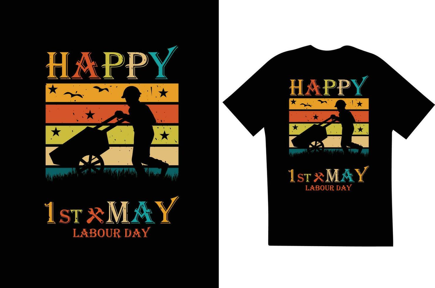 Labor day t shirt design vector file