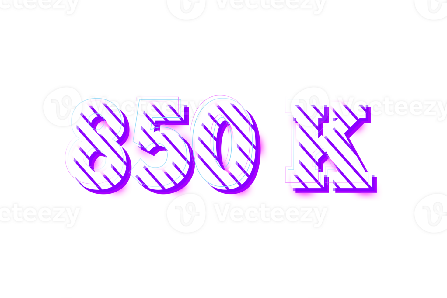 850 K Subscribers Celebration Greeting Number With Stripe Design 23659523 Png 850 K Subscribers Celebration Greeting Number With Stripe Design 23659523 Png