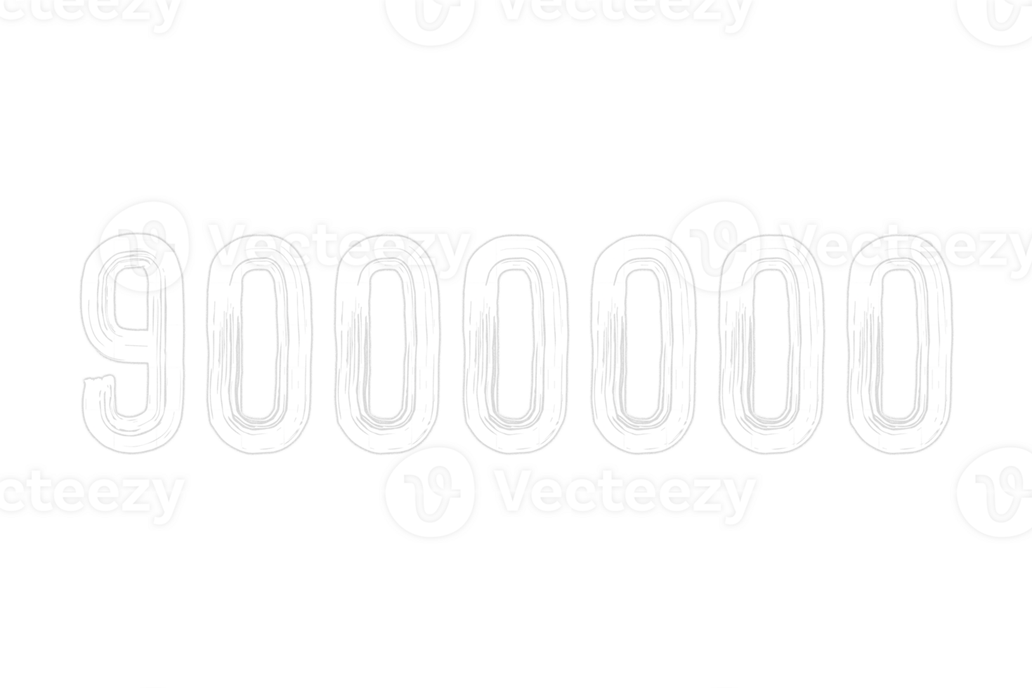 9000000 subscribers celebration greeting Number with chalk design png