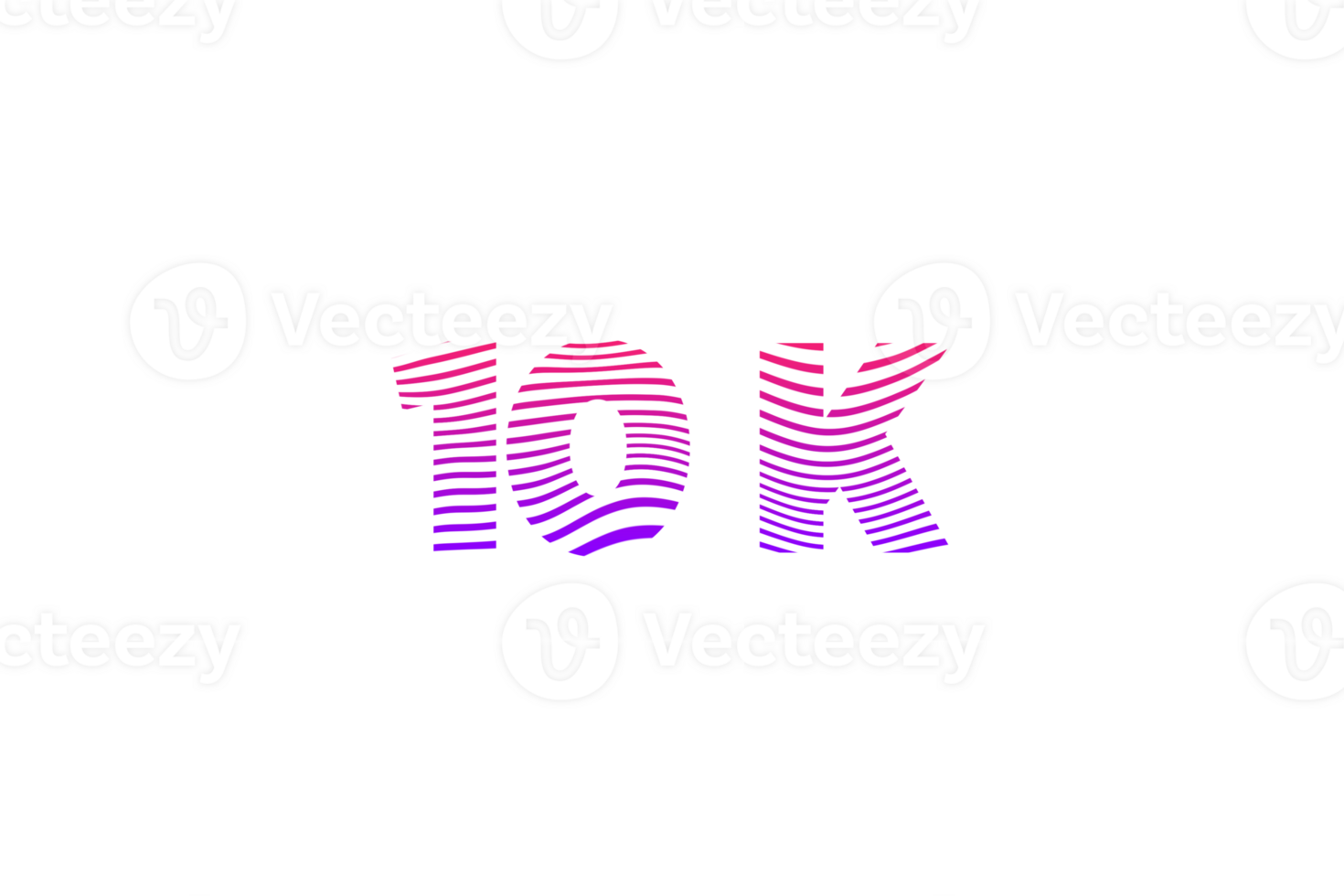 10 k subscribers celebration greeting Number with waves design png