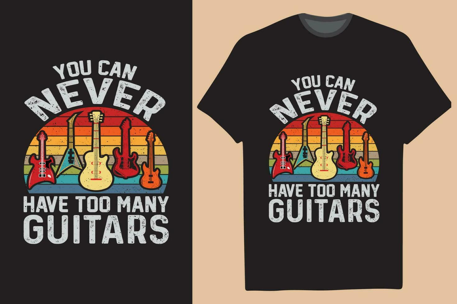 You can't have many guitar music funny gifts eye-catching colorful shirts t-shirts vector