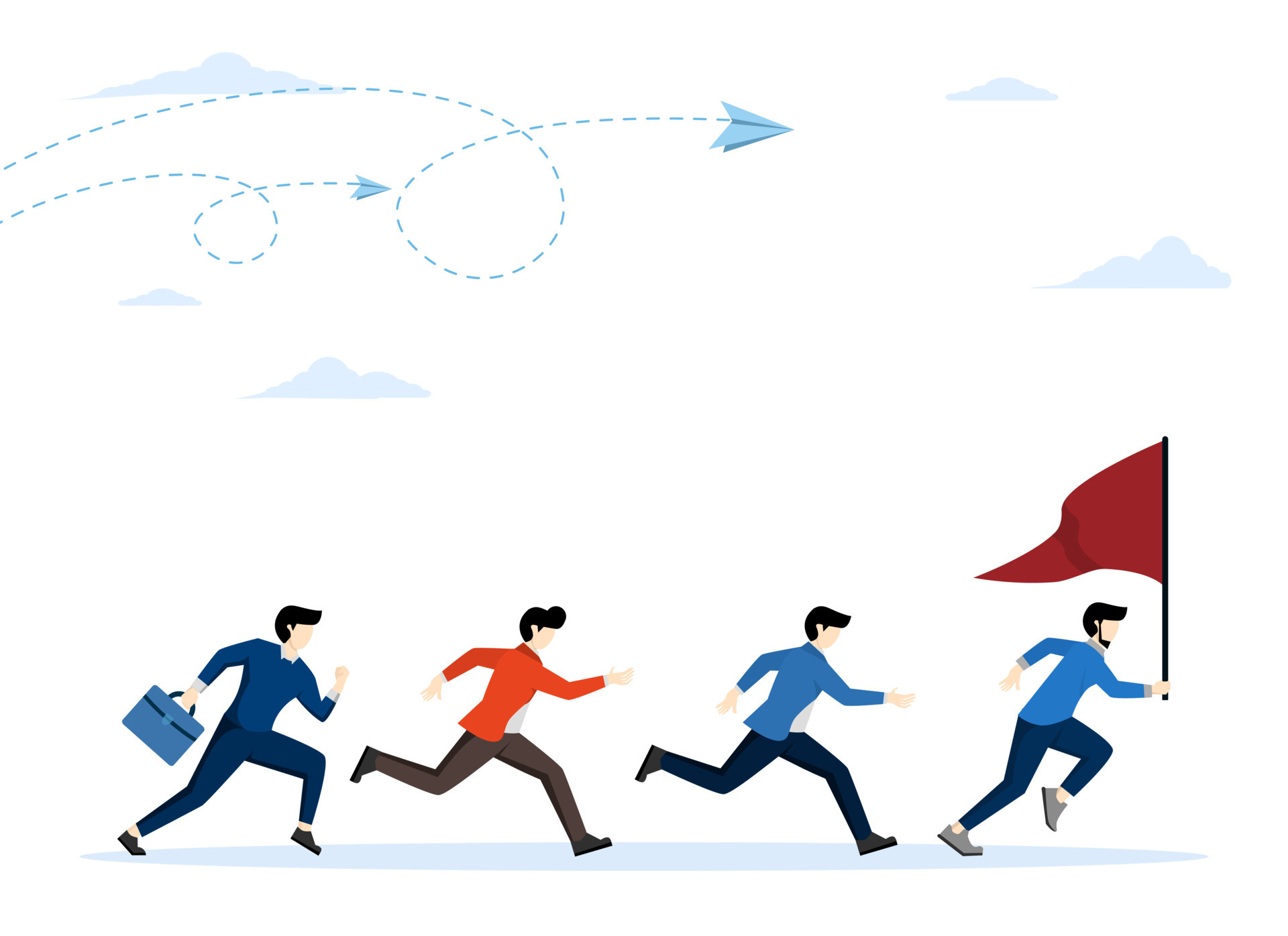 leader-businessman-helping-team-walk-forward-to-goal-leadership