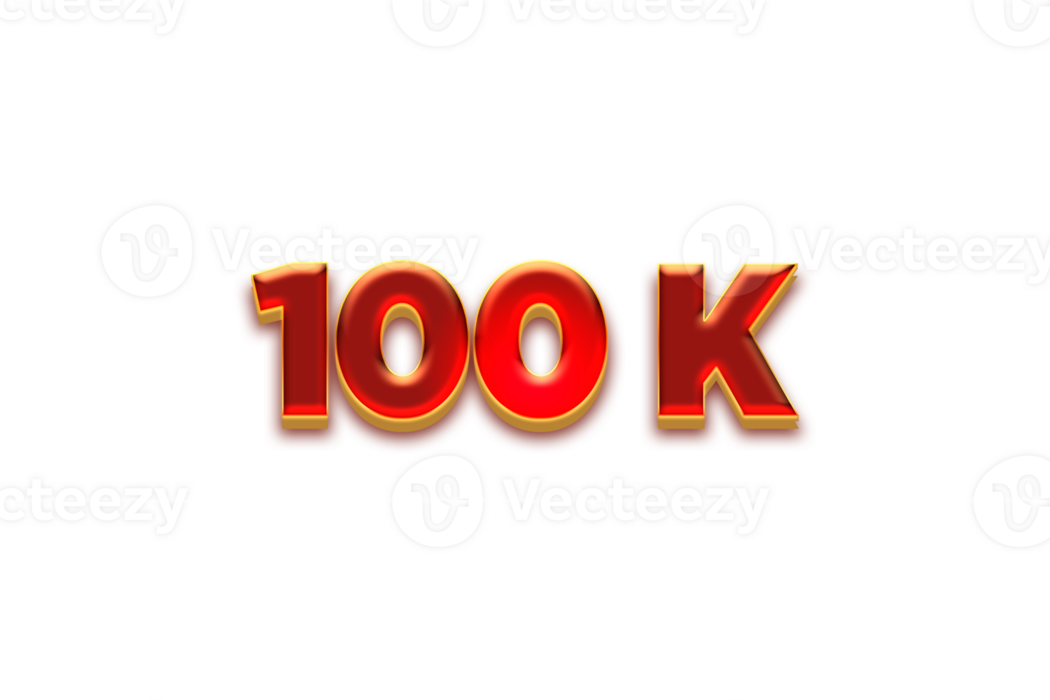 100 k subscribers celebration greeting Number with fruity design png