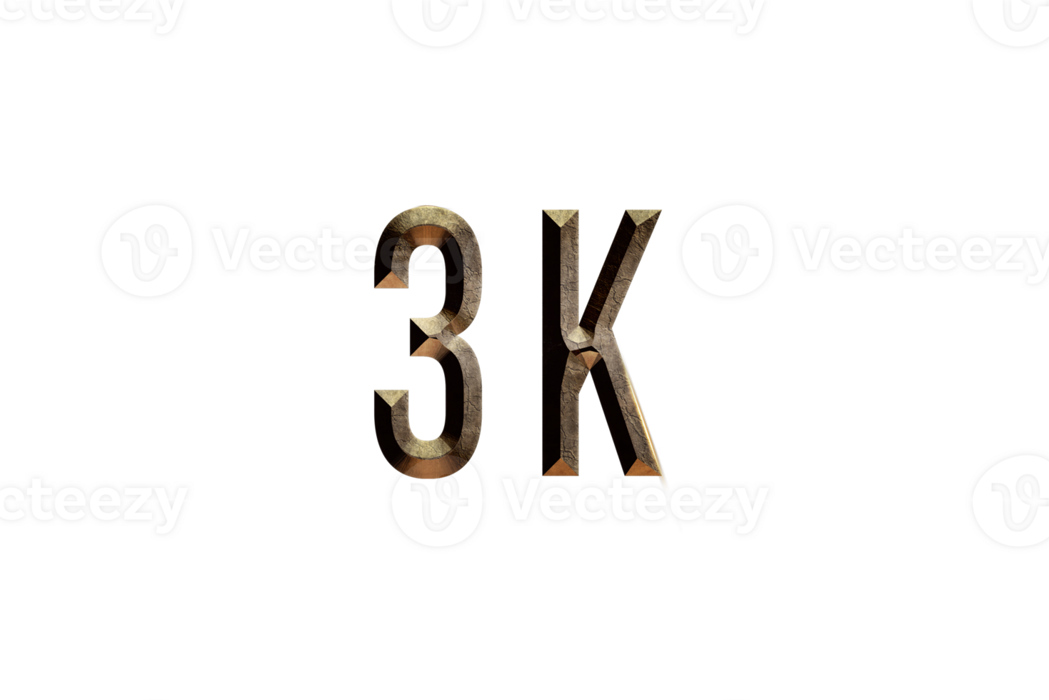 3 k subscribers celebration greeting Number with historical design png