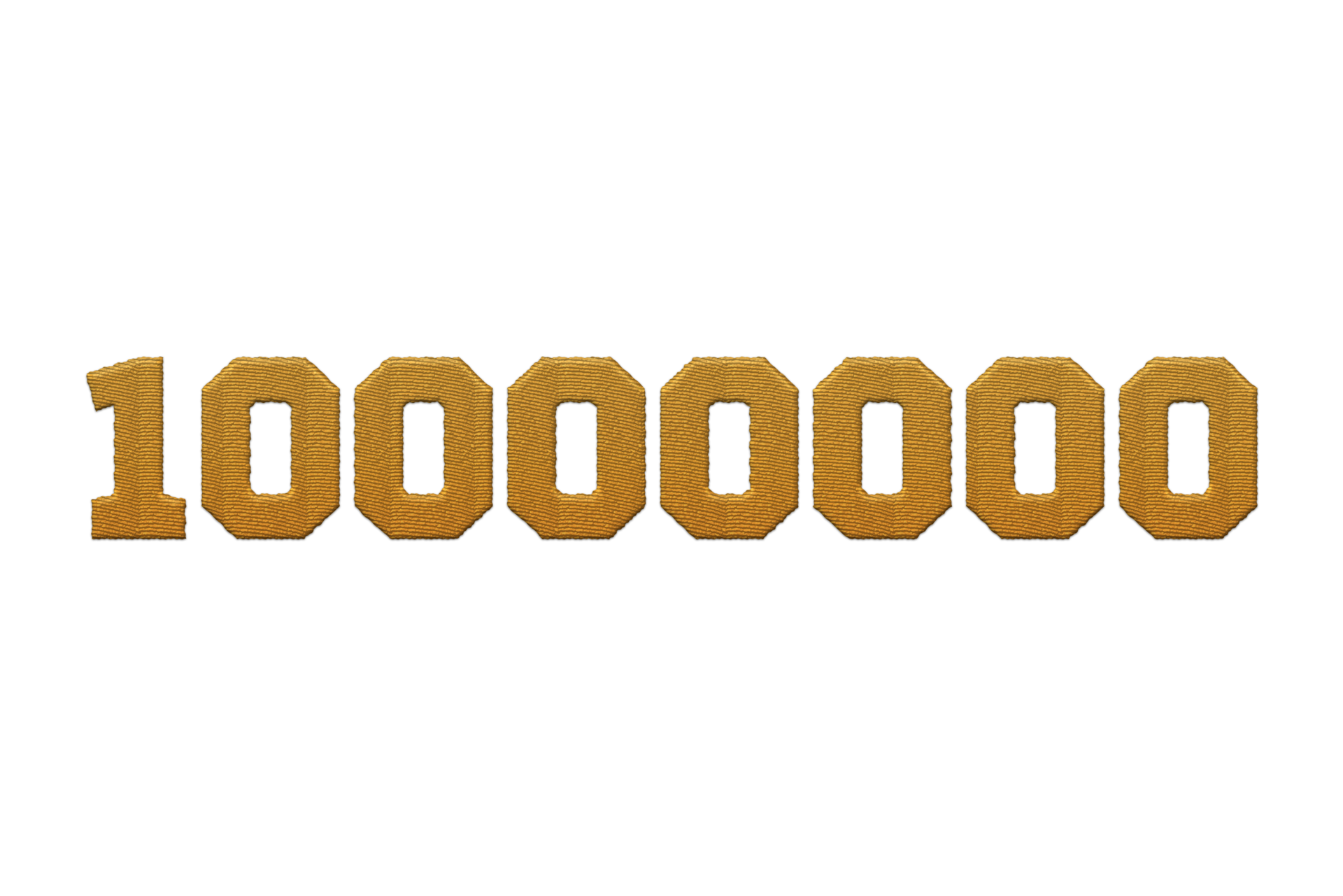 10000000 Subscribers Celebration Greeting Number With Embroidery Design 23659935 Png 10000000 Subscribers Celebration Greeting Number With Embroidery Design 23659935 Png