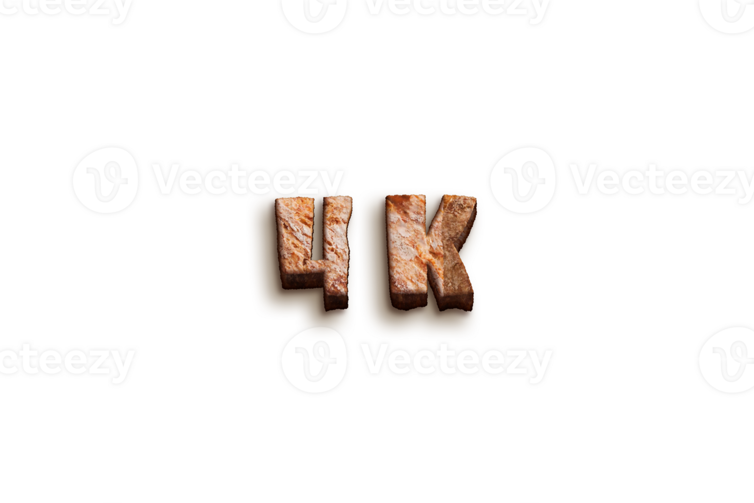 4 k subscribers celebration greeting Number with bakery design png
