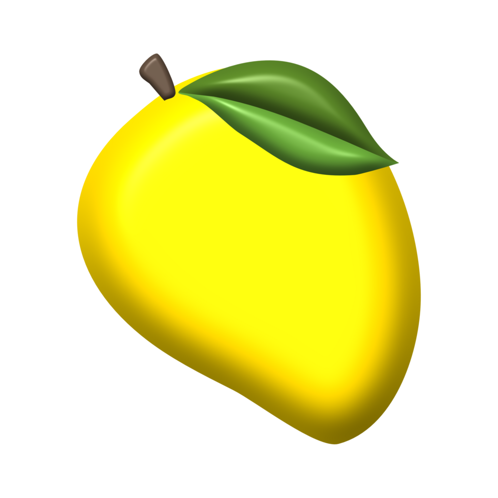 yellow mango relief cartoon png
