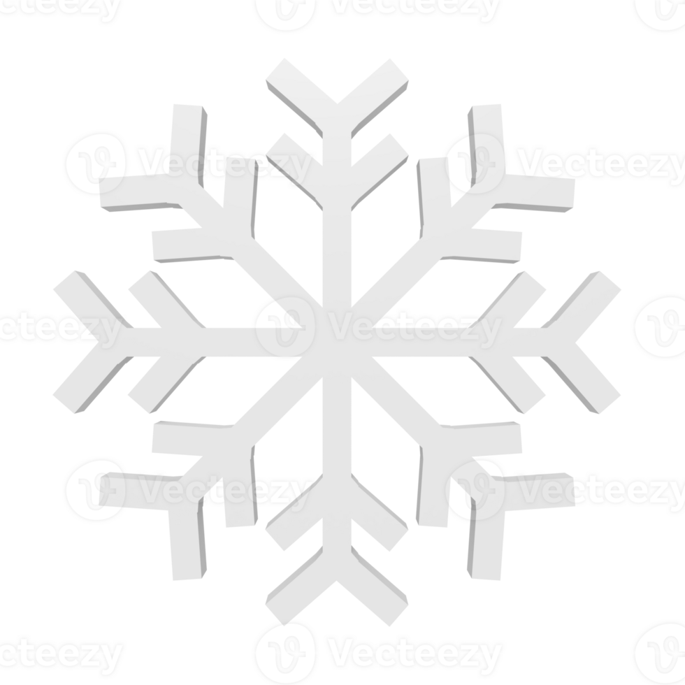 3d icon of White snow png