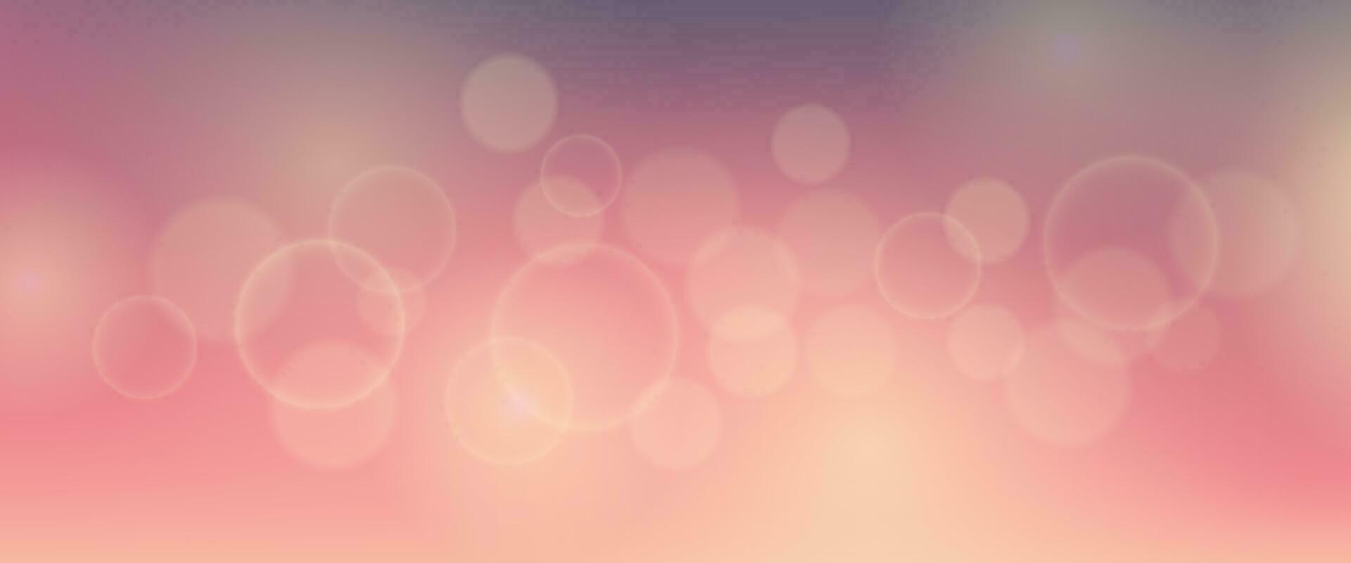 Abstract background with blur bokeh light effect. Modern colorful circular blur light backdrop. Vector illustration