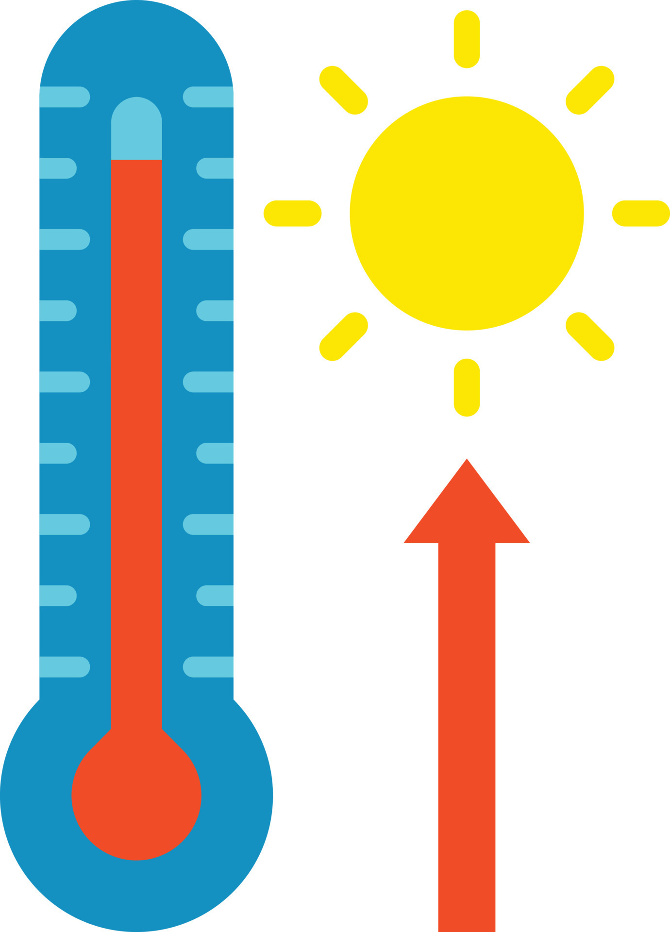 High Temperature Flat Icon 23661045 Vector Art at Vecteezy